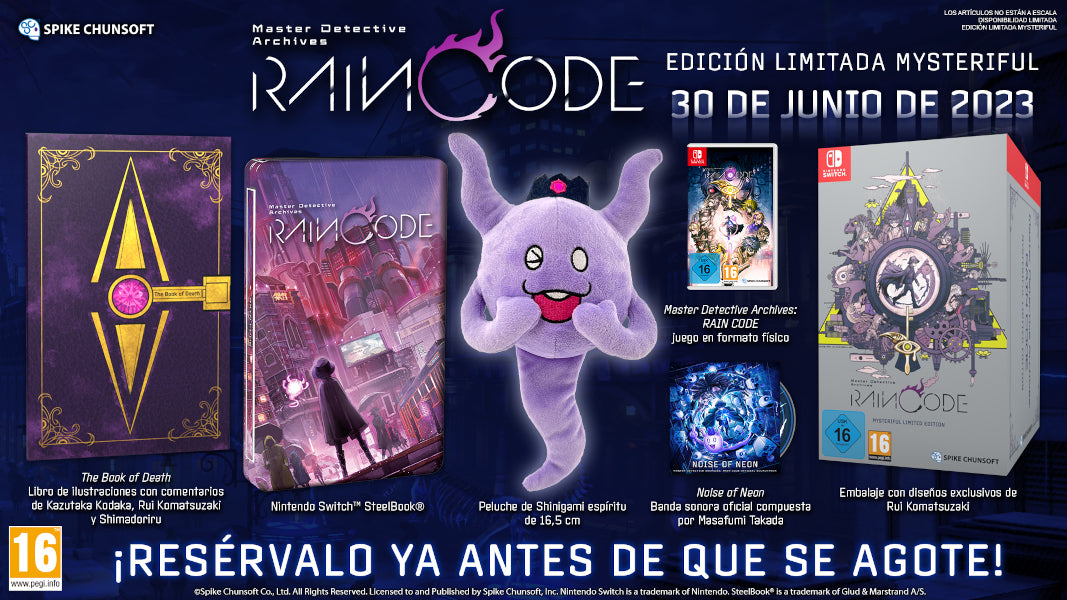Master Detective Archives: Rain Code (edición Especial Limitada) Nintendo Switch