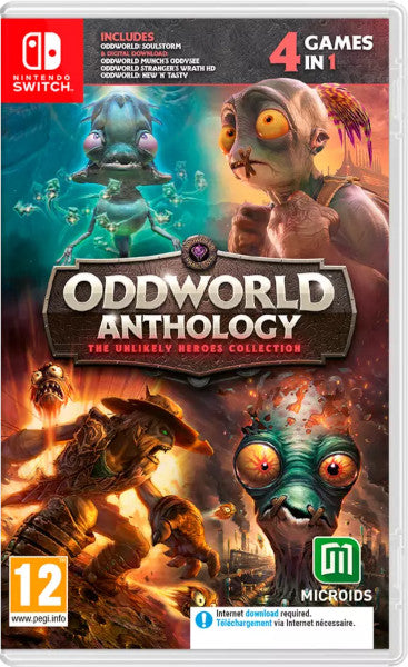Oddworld Anthology-the Unlikely Heroes Collection (4 Games In 1) Nintendo Switch