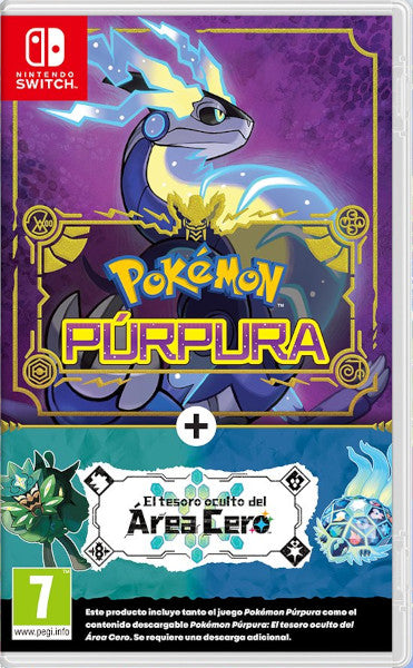 Pokemon Purpura + El Tesoro Oculto Del Area Cero (pack De Expansion) Nintendo Switch