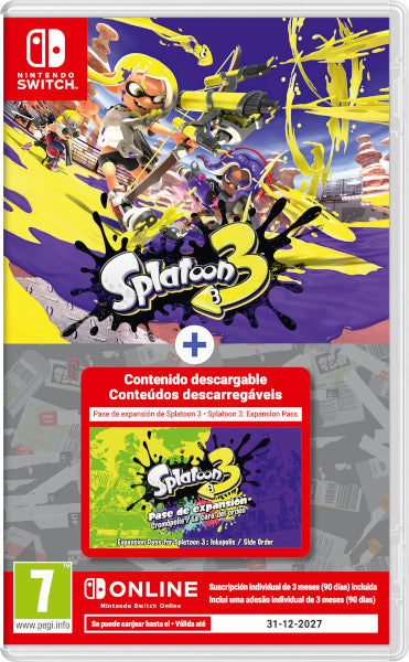 Splatoon 3 + Expansion Pass + 3 Meses Nso Nintendo Switch