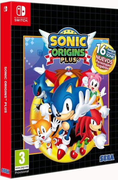 Sonic Origins Plus (incluye 16 Juegos Clasicos De Sonic Y Nuevos Personajes) Nintendo Switch