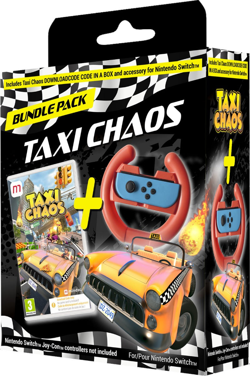 Taxi Chaos Racing Wheel Bundle (ciab) Nintendo Switch