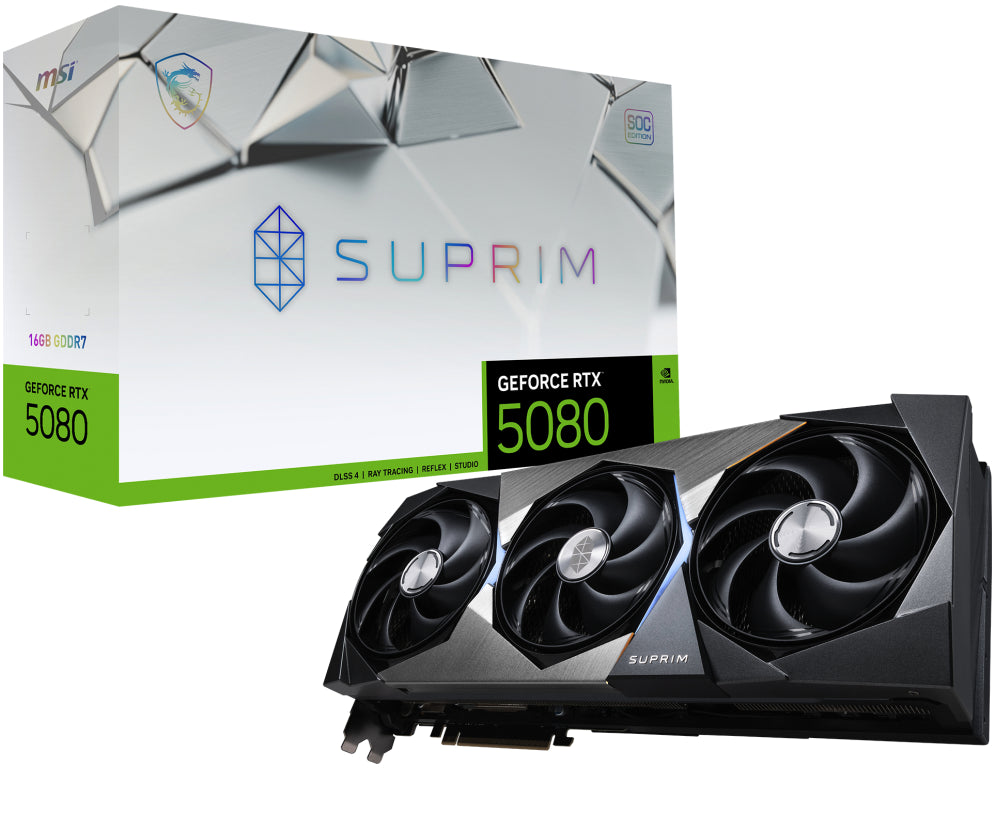Tarjeta Grafica Msi Rtx 5080 16g Gaming Suprim Soc