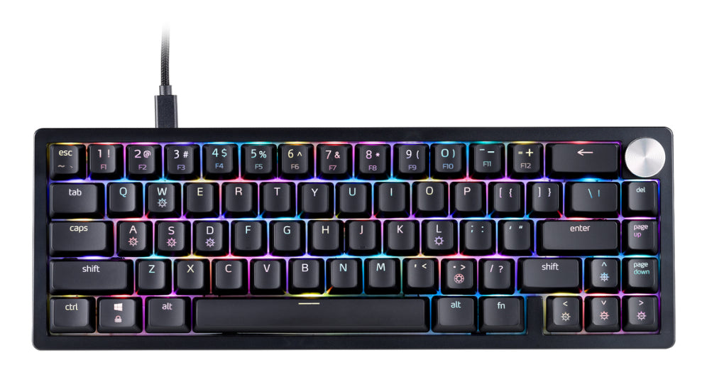Teclado Gaming Xpg Sorcerer Mini En Usb Retroiluminado Mecanico Negro