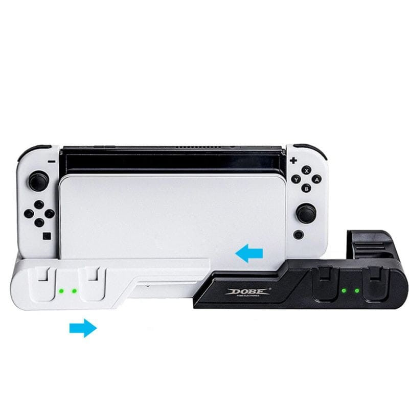 DOBE TNS-0122D Para Joy-Con de Nintendo Switch OLED Blanco - Accesorio Gamepad Base de Carga