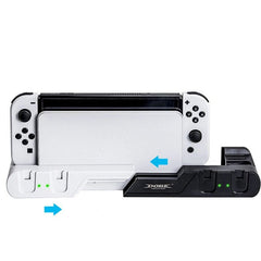 DOBE TNS-0122D Para Joy-Con de Nintendo Switch OLED Blanco - Accesorio Gamepad Base de Carga