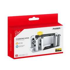 DOBE TNS-0122D Para Joy-Con de Nintendo Switch OLED Blanco - Accesorio Gamepad Base de Carga