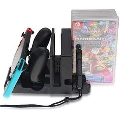DOBE TNS-895 Soporte Carga Mandos para Nintendo Switch Negro - Accesorio Gamepad Base de Carga