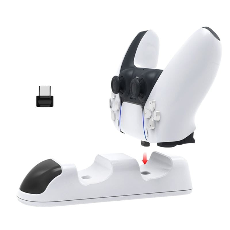 Dobe TP5-0506 para mandos PS5 Blanco - Accesorio Gamepad Base de Carga