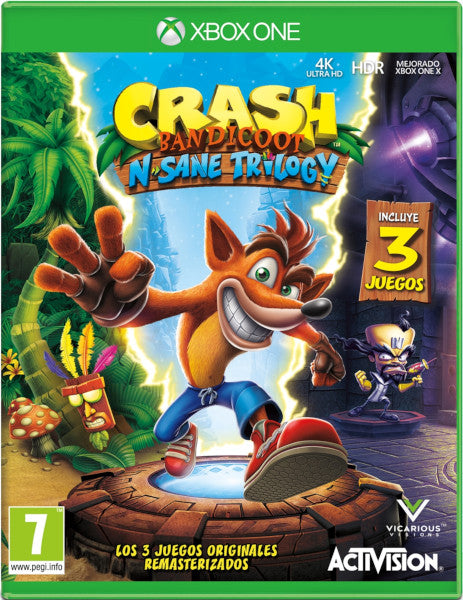 Crash Bandicoot N. Sane Trilogy (incluye 2 Niveles Adicionales) Xbox One